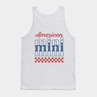 American Mini Red White and Blue Tank Top